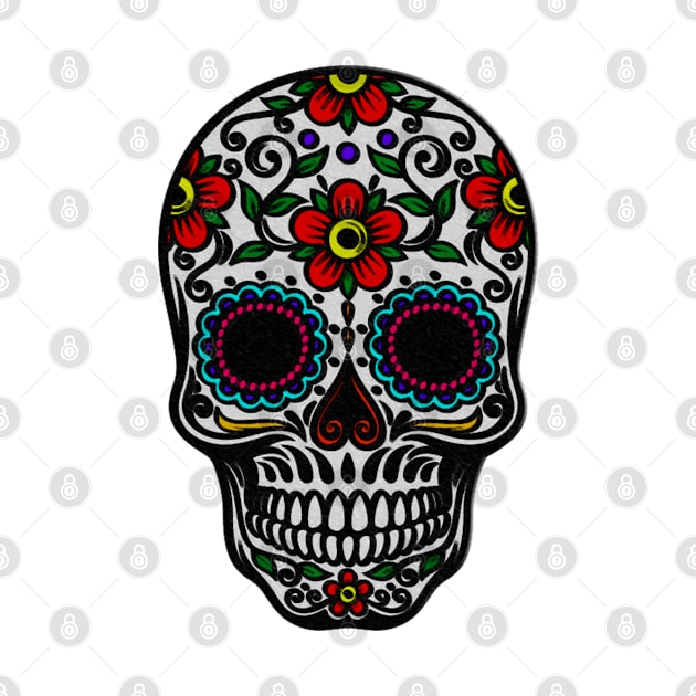 Floral Sugar Skull by theboonation8267