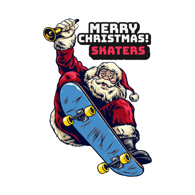 Merry Christmas Skaters Santa Claus by MONMON-75