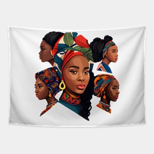 Black History Month T-Shirt Tapestry