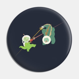 Space Dino - BATTLE Pin