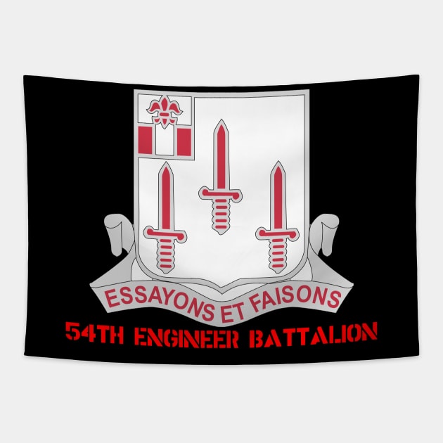 54th Engineer Battalion w Stencil Gothic Tapestry by twix123844