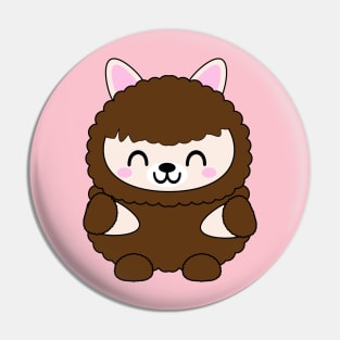 Kawaii Baby Llama Pin