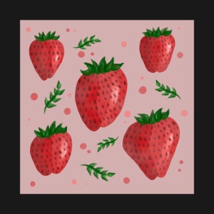 Strawberry Pattern T-Shirt