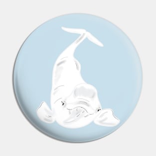 Beluga Whale - Cartoon Pin