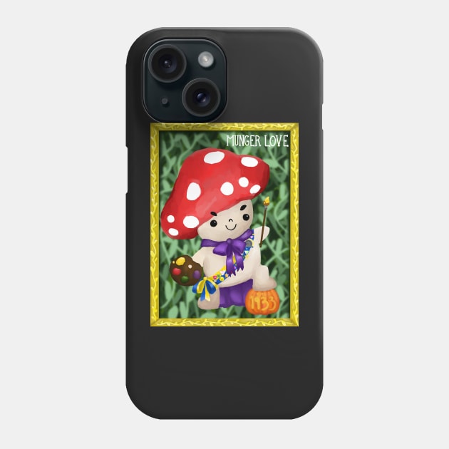 Wellesley College Munger Mungie the Fungi Phone Case by avadoodle