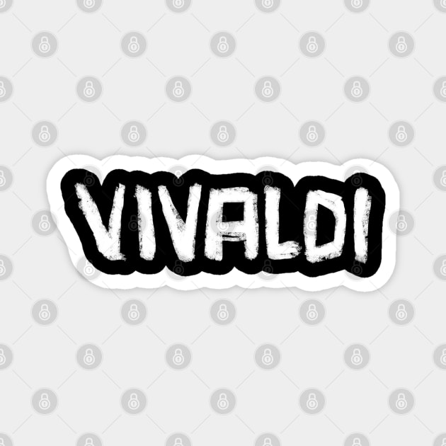 Classic Music Composer: VIVALDI Magnet by badlydrawnbabe