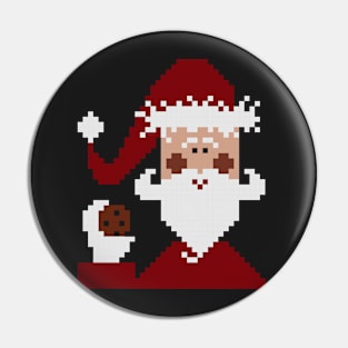 Santa Claus square pattern Pin