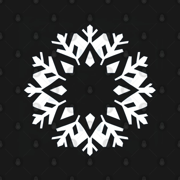 Minimalist Snowflake Design by CursedContent