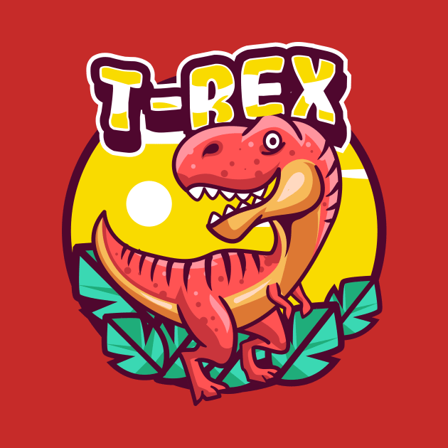 Cute Little T-Rex by Harrisaputra