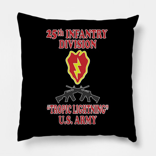 25th Infantry Division Pillow by Relaxed Lifestyle Products