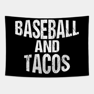 Baseball & Tacos Funny Athlete Taco Obsessed Tapestry