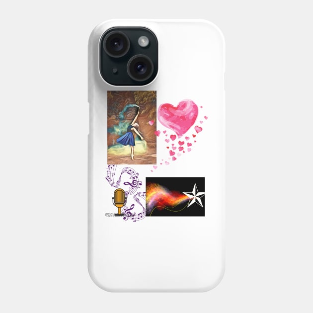 Music and dance, Dance gifts for teens, Christmas gift, gift for teen,dancing gifts for girls Phone Case by BeatyinChaos