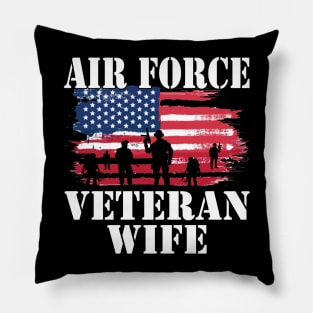 Air Force Veteran Wife Pillow
