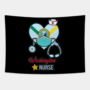 Washington Nurse - Love RN LPN CNA State Nursing Gift Tapestry