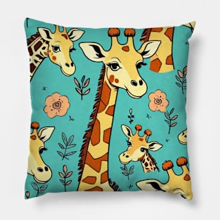 giraffe pattern gifts Pillow