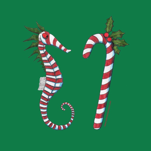 Christmas Seahorse by NocturnalSea