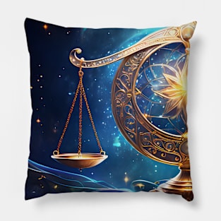 Libra zodia sign Pillow