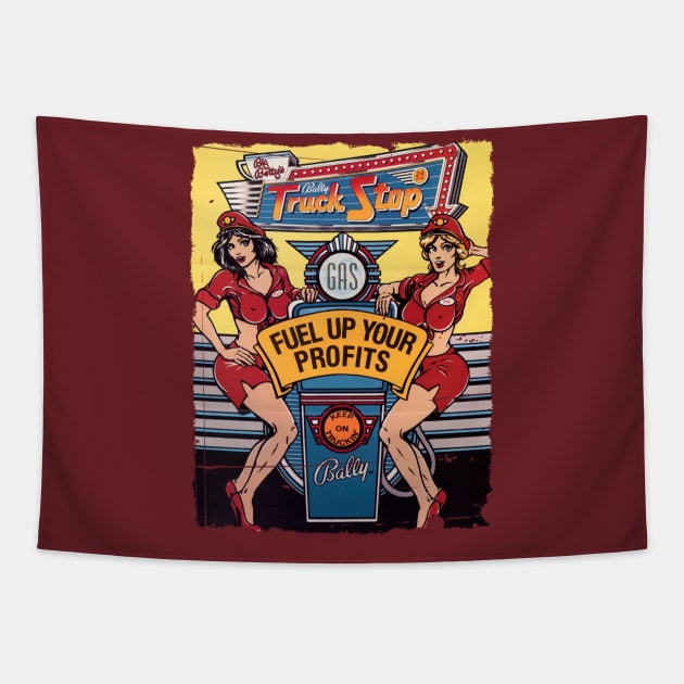 Truck Stop Tapestry by Slippytee