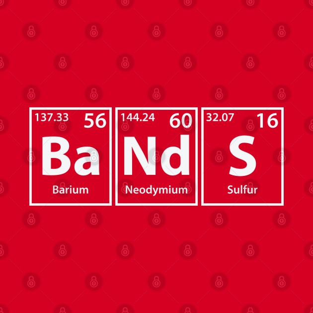 Bands (Ba-Nd-S) Periodic Elements Spelling by cerebrands