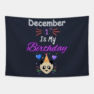 december 1 st is my birthday Tapestry