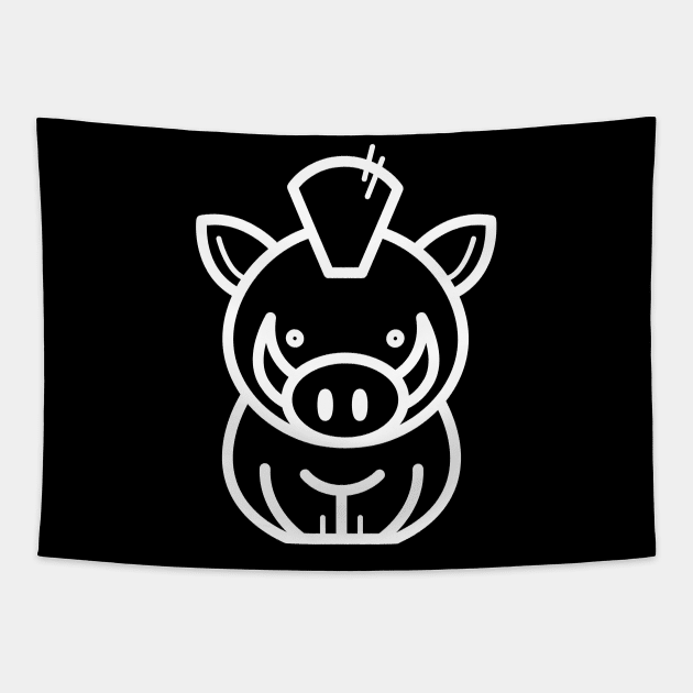 White Pig Tapestry by PGMcast