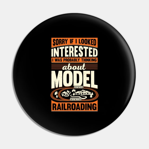 Funny Model Railroading Train Collector Gift Pin by Dolde08