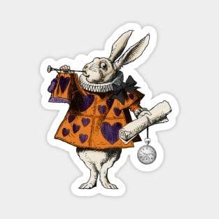 Halloween White Rabbit Alice In Wonderland Magnet