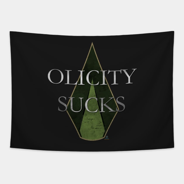 Olicity Sucks (CW Green Arrow TV Show) Tapestry by Fanboys Anonymous