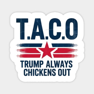 Trump-Always-Chickens-Out Magnet