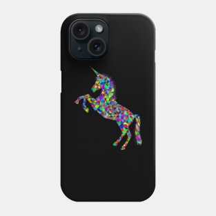 Jumping and colorful Unicorn Phone Case