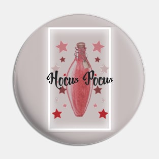 Hocus Pocus potion bottle with red stars Pin