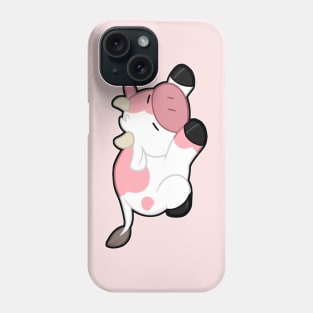 Sleepy Cow - Pink Phone Case