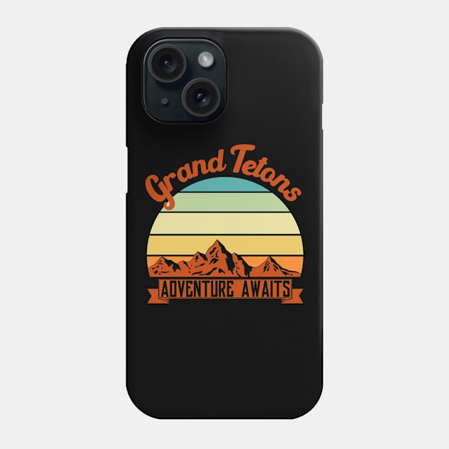 Grand Tetons mountain climber. Perfect present for mother dad friend him or her Phone Case by SerenityByAlex