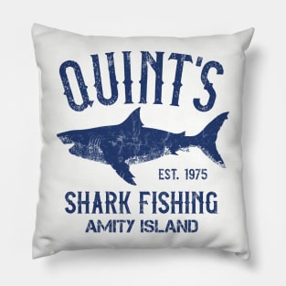 Quint's Shark Fishing - Amity Island Pillow