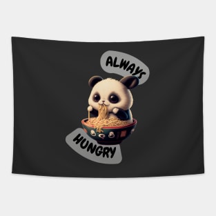 Always Hungry Panda Tapestry