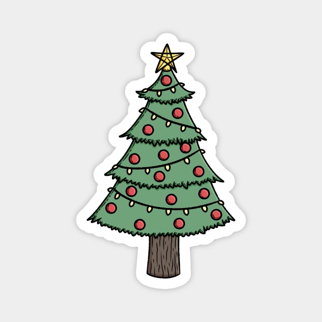 Christmas Tree Magnet by KammyBale