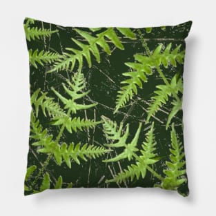 Woodsy fern print Pillow