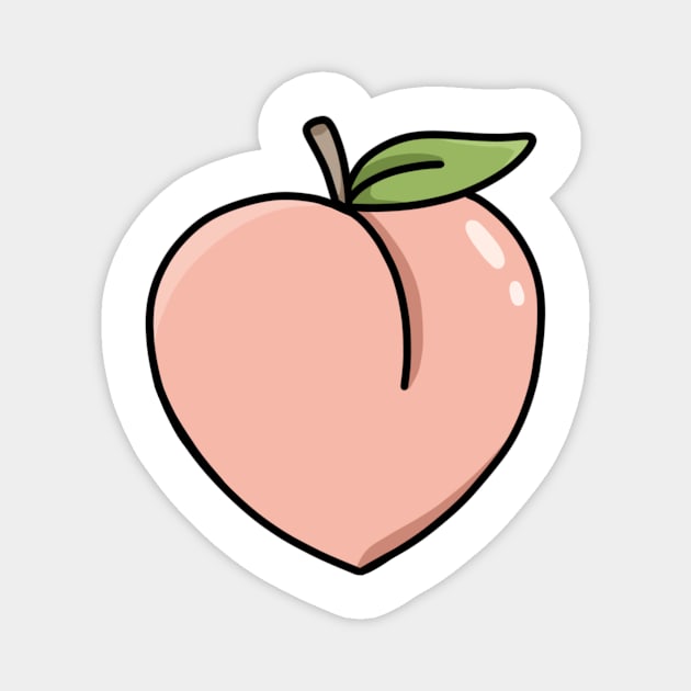 Peach Magnet by Reeseworks