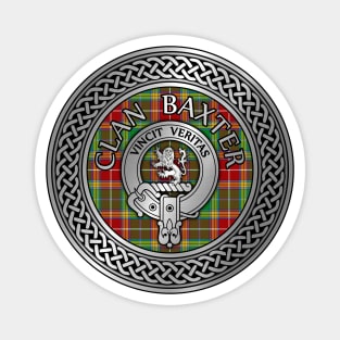 Clan Baxter Crest & Tartan Knot Magnet