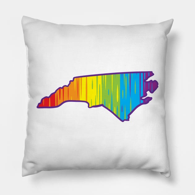 North Carolina Pride Pillow by Manfish Inc.