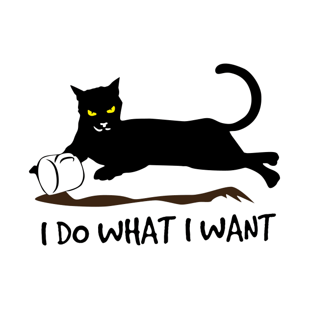 I Do What I Want Black Cat by Rumsa