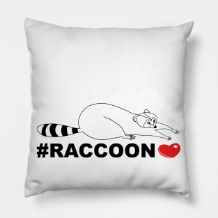 Hashtag Raccoon Pillow