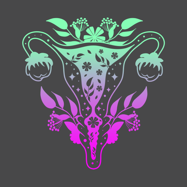 Floral Uterus by Cup of Tee