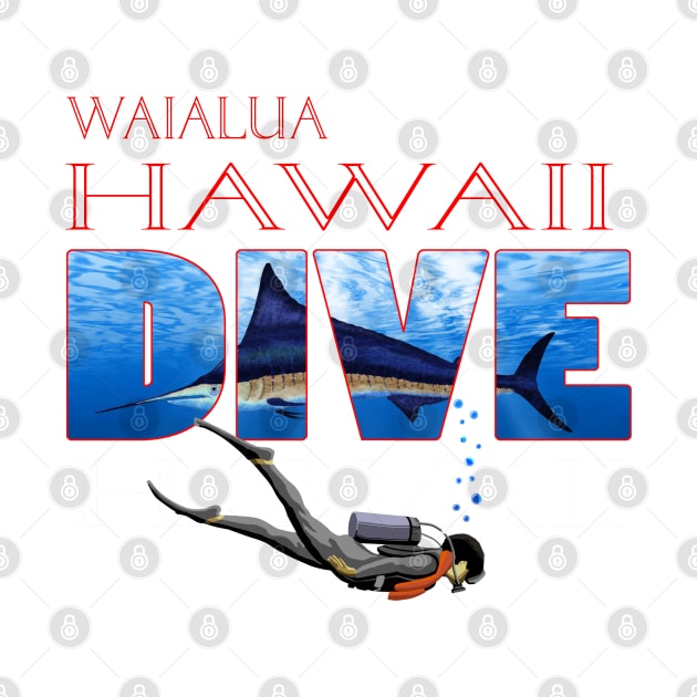 EN Hawaii SCUBA Diver Ocean Snorkeling by macdonaldcreativestudios