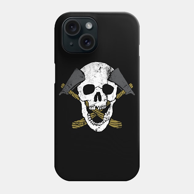 Skull Axe (for Dark Color) Phone Case by quilimo