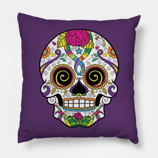 Spinning Calavera Pillow