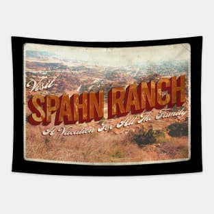 Spahn Ranch Postcard Design Tapestry