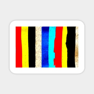 Colourful Vertical Stripes Magnet