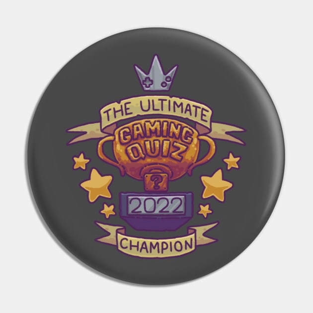 Ultimate Gaming Quiz CHAMPION Pin by Tealgamemaster