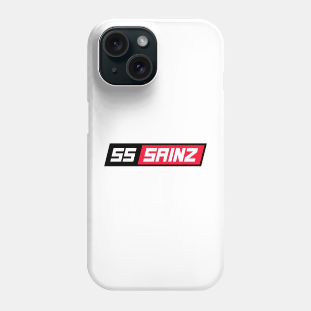 Carlos Sainz 55 F1 Driver Phone Case by petrolhead